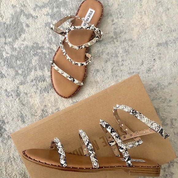 Steve Madden Snake Gladiator Sandal 9.5 - Picture 1 of 5